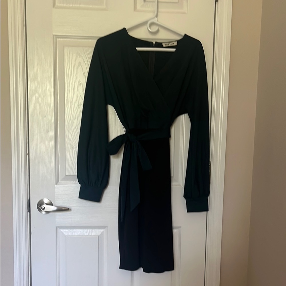 Elegant Black Wrap Dress